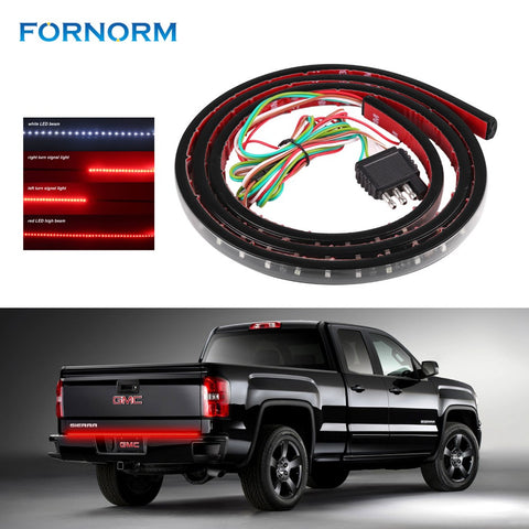 FORNORM 155cm Car LED Tailgate Light Bar Auto Vechicle Truck Rear Strip Light 90-LEDs Car Reverse Light Car Truck Unning Lamp